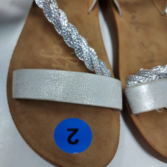 NEW Link Soft Silver Strappy Sandals Size 2 - Picture 3 of 9